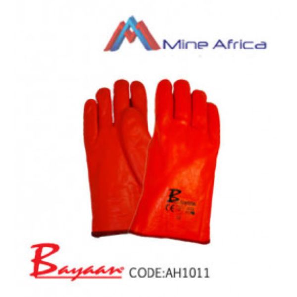 PVC Open Cuff Fluorescent Freezer Glove