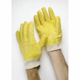 Yellow Comarex Fully Dipped Knit wrist Premium Quality