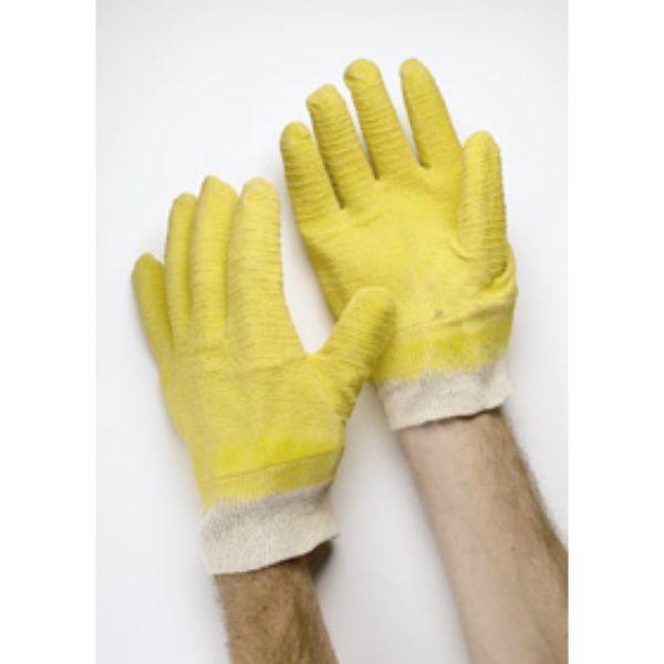 Yellow Comarex Fully Dipped Knit wrist Premium Quality