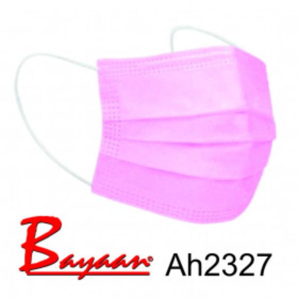3 Ply Disposable Pink Face Mask SAPHRA Approved (95% BFE)- Set of :50