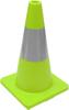 Road Cone 450mm Lime Soft PVC