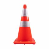 Road Cone 900mm With Reflective Tape Soft PVC