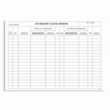 Key Register Entry Book