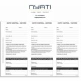 Entry Control Book (3 page tear out)