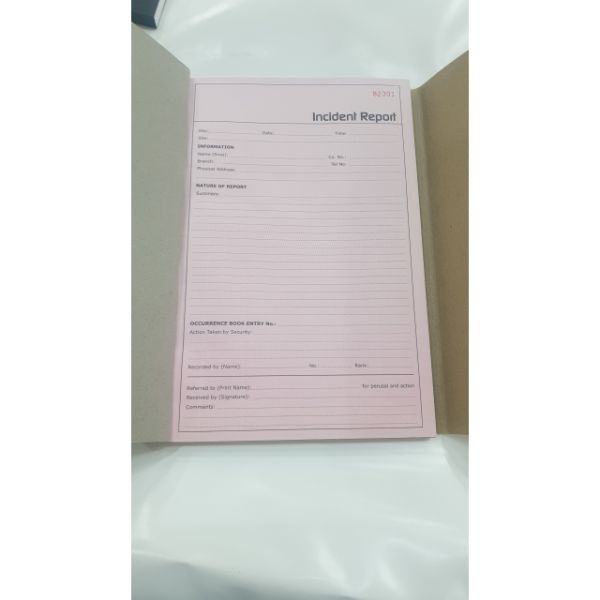 Incident Report Book
