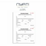 Firearm Permit Book - 2 Slips Per Page
