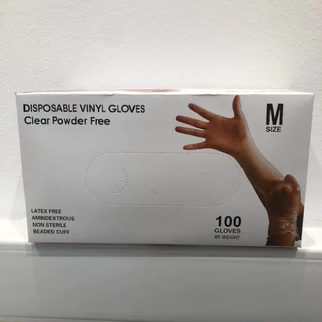 VINYL POWDER  FREE CLEAR M/L/XL 10 BOXES PER CASE